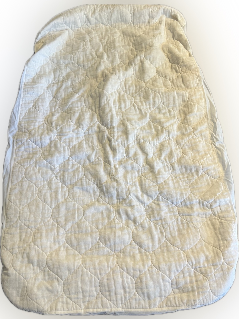 💥 Gerber Quilted White Fitted Mattress Pad Protector Crib Bedding